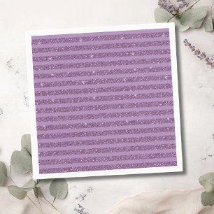 Gedämpfter Maulbeer-Glitter-Stil horizontale Strei Serviette