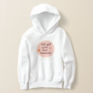 Gedämpfter Rosaton und warme Hafer-Quotes AI Art K Hoodie