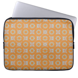 Gedämpftes Orange und Pfirsich Laptopschutzhülle