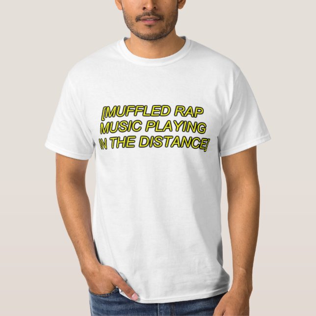 gedämpftes Rapmusikspielen T-Shirt (Vorderseite)
