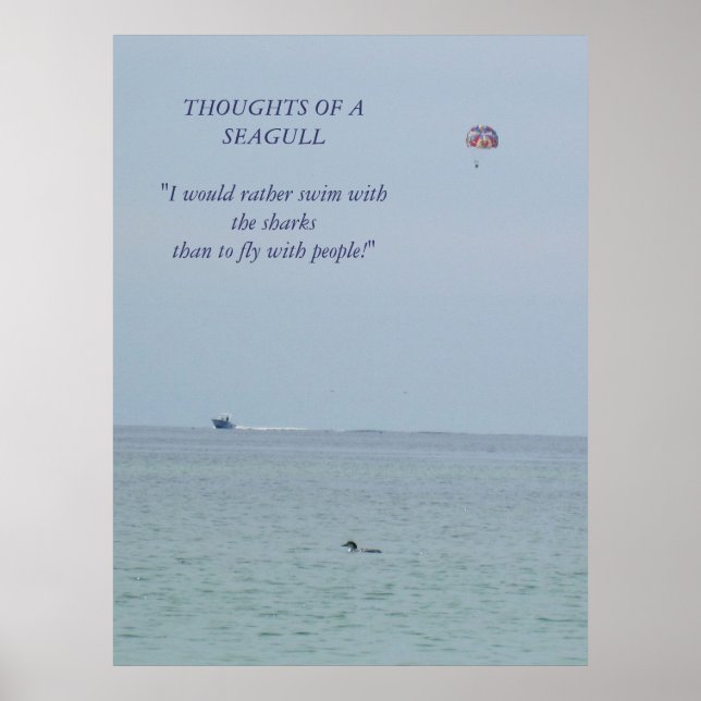 Gedanken an ein Seagull-2-Poster Poster (Vorne)