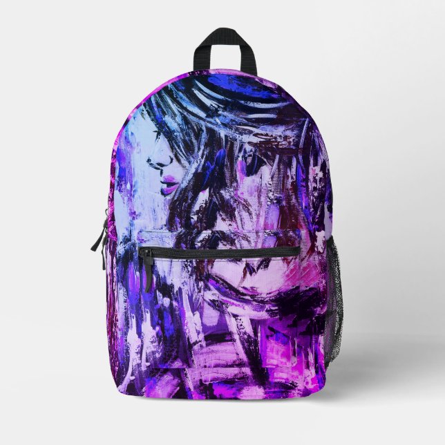 Gedanken Bedruckter Rucksack (Vorderseite)