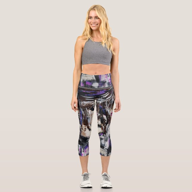 Gedanken Capri Leggings (Vorderseite)