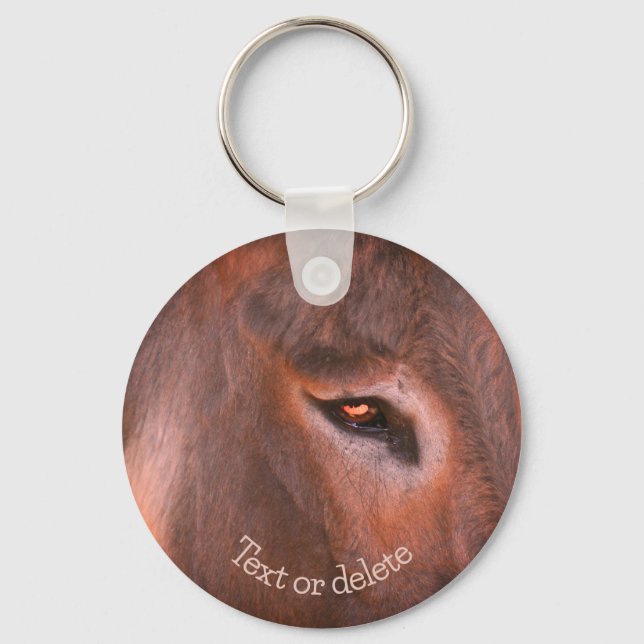 Gedanken des Donkey Tieres Personalisiert Schlüsselanhänger (Vorderseite)
