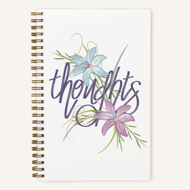 Gedanken & Florals Notizbuch (Vorderseite)