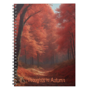 Gedanken im Herbst Notizblock