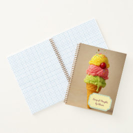 Gedanken - Personalisierte Eiscreme Notizbuch