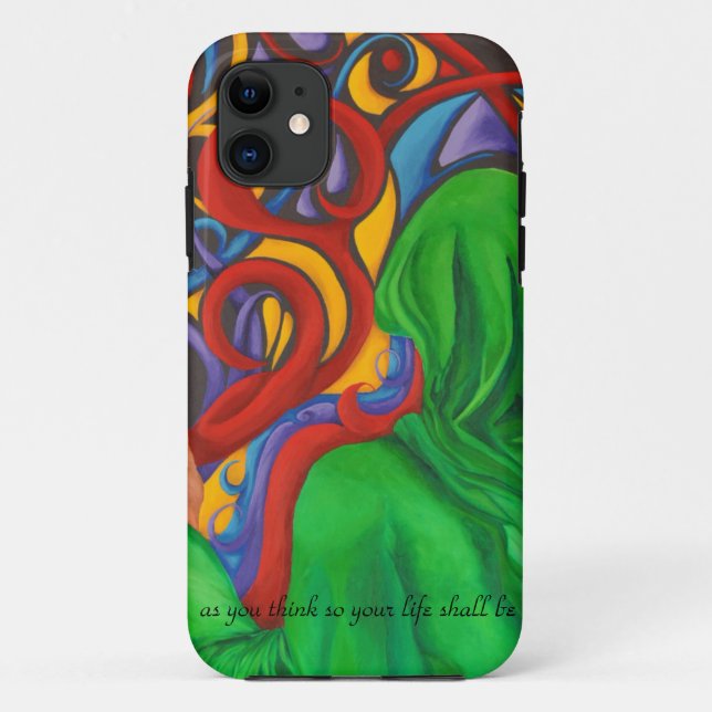 Gedanken schaffen - originelle Kunst Case-Mate iPhone Hülle (Rückseite)