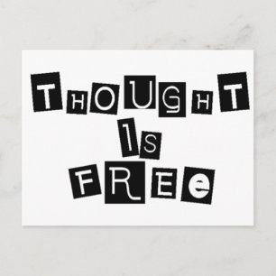 Gedanken sind frei postkarte