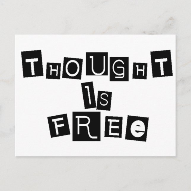 Gedanken sind frei postkarte (Vorderseite)