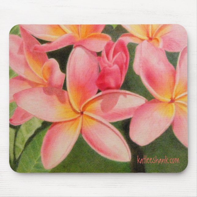 Gedanken von Plumeria mousepad (Vorne)