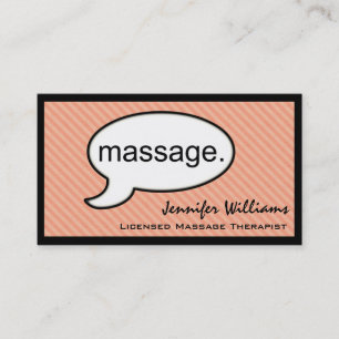 Gedanken-Wolken-Massage-Therapeut-Visitenkarte Visitenkarte