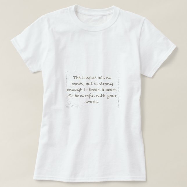 GEDANKENFREIE SPRACHE STARK GENUG BREAK HEARS T-Shirt (Design vorne)