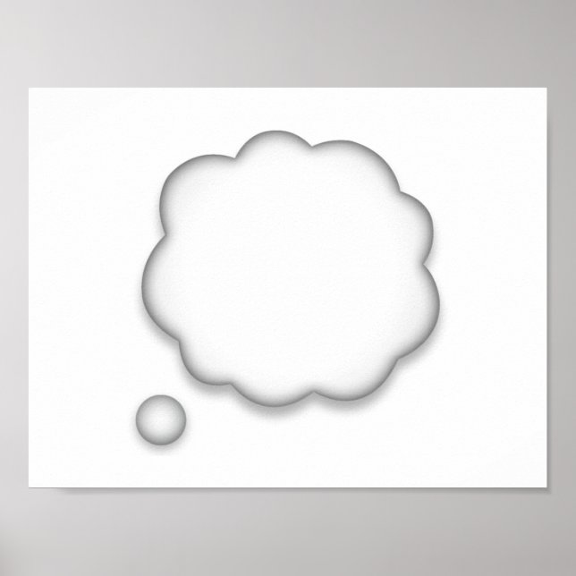 Gedankengesprächshubble - Emoji Poster (Vorne)