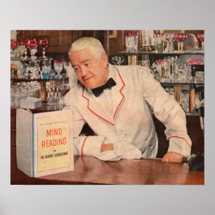 Gedankenlesen im Bar Poster