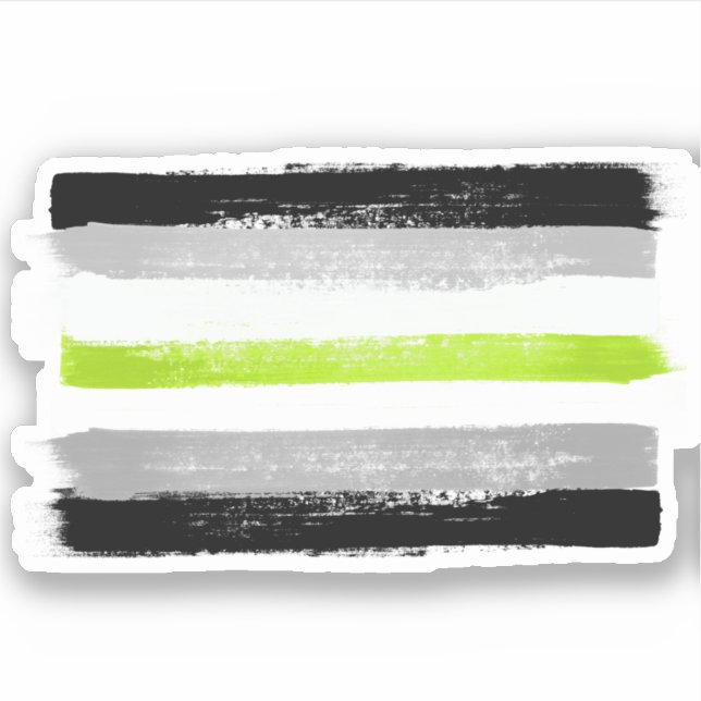 GEDANKENSTEIN PRIDE FLAG AUFKLEBER (Vorderseite)