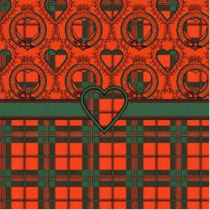 Geddes Clan karierter schottischer Kilt Tartan Fotoskulptur Schlüsselanhänger