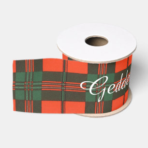 Geddes Clan karierter schottischer Kilt Tartan Ripsband