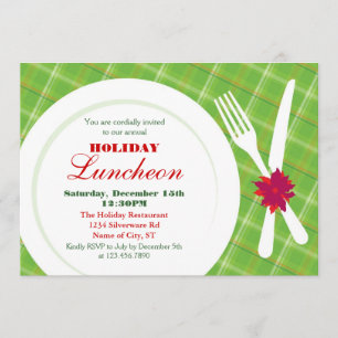 Gedeck-Feiertags-Abendessen-Einladung Einladung