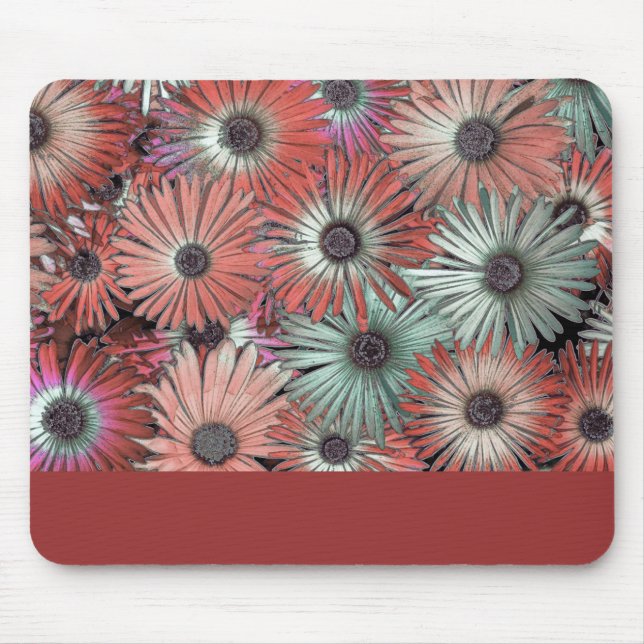Gedeckte Blume Mousepad (Vorne)
