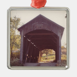 Gedeckte Brücke Silbernes Ornament