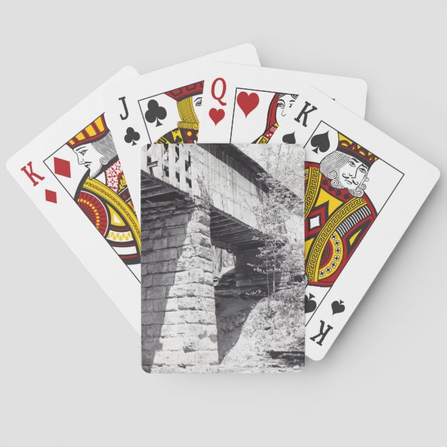 Gedeckte Brücke Spielkarten (Rückseite)