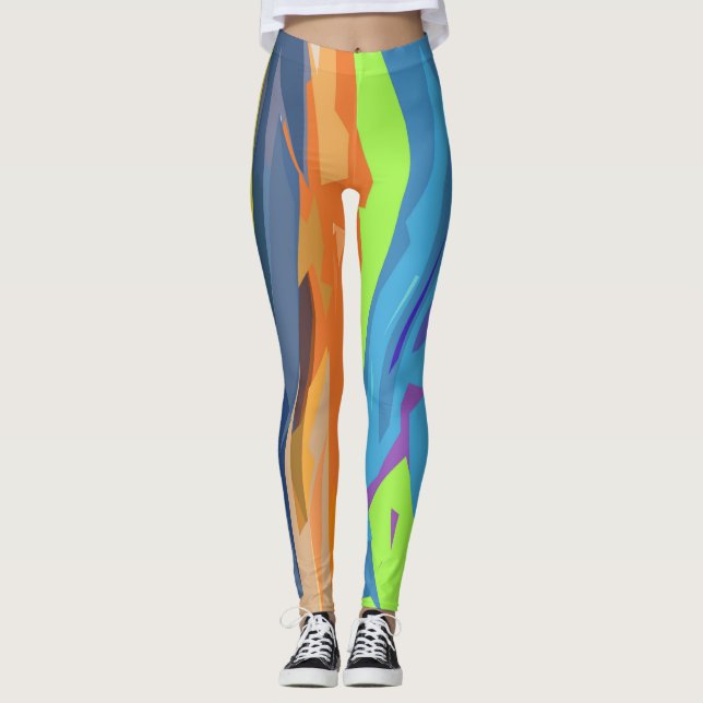 Gedeckter Wasserfall Leggings (Vorderseite)