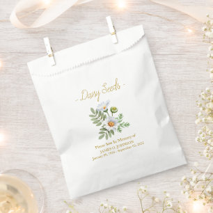 Gedenk-Daisy-Saatgut Beerdigung Geschenktütchen