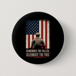Gedenk-Patrioten-Flagge Design Veterans Day 4. Jul Button