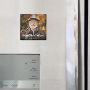 Gedenk-Sympathie-Foto - Für immer in unseren Herze Magnet