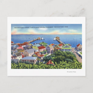 Gedenkansicht des Hafens von Pilgrim Postkarte