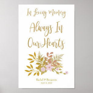 Gedenkdesign Liebste in Liebe Erinnerung Poster