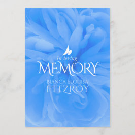 Gedenkdienst lila Rose Beerdigung Programm