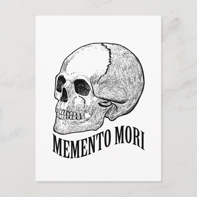 Gedenke des Todes Postkarte (Vorderseite)