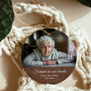 Gedenken an Beileid in Erinnerung  Zwei Foto Keramik Ornament