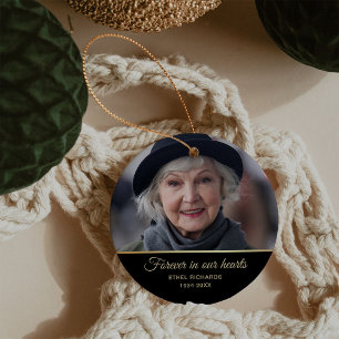 Gedenken an Beileid in Erinnerung  Zwei Foto Keramik Ornament