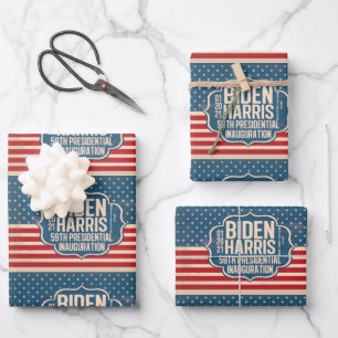 Gedenken an Biden Harris 59. Einweihung Geschenkpapier Set