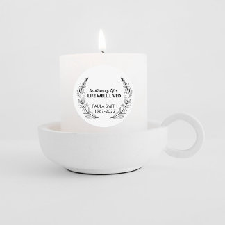 Gedenken an das Bestattungsgeschenk Liebende Geden Runder Aufkleber