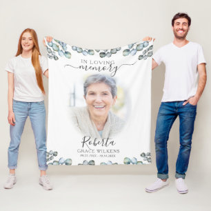 Gedenken an das botanische Foto "LOVING MEMORY" Fleecedecke