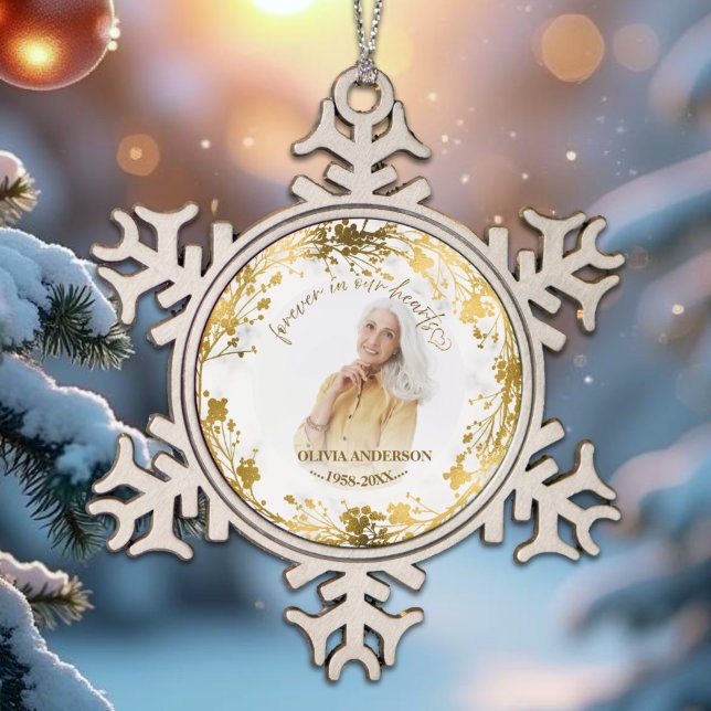 Gedenken an das Gedächtnis des Gedächtnisses zum G Schneeflocken Zinn-Ornament (Von Creator hochgeladen)