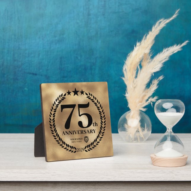 Gedenken an das Gold 75-jährige Jubiläum des Firme Fotoplatte (InSitu)