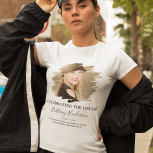 Gedenken an das Leben von Foto-Gedenkshirt Tri-Blend Shirt