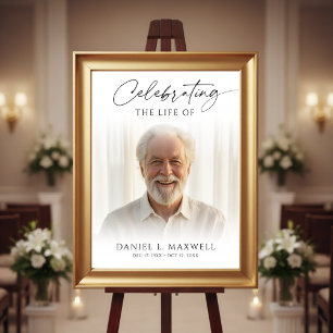 Gedenken an das Lebens-Memorial-Foto Willkommen Poster
