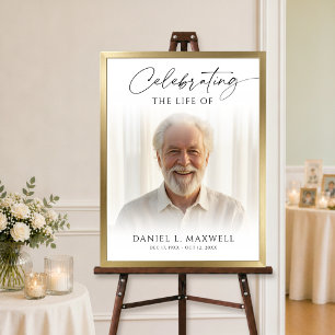 Gedenken an das Lebens-Memorial-Foto Willkommen Poster