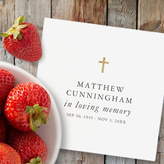 Gedenken an das moderne, einfache Kreuz der Erinne Serviette (Von Creator hochgeladen)