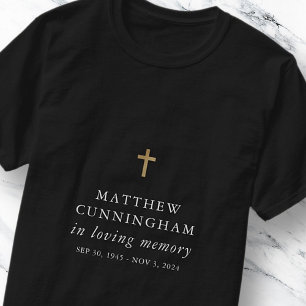 Gedenken an das moderne, einfache Kreuz des Gedäc T-Shirt