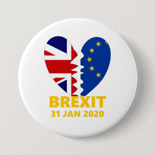 Gedenken an den Brexit - Großbritannien - Europäis Button