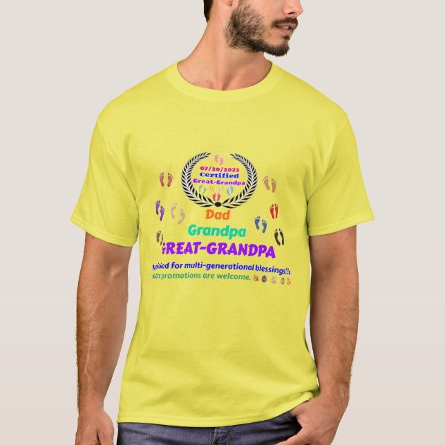 Gedenken an den Großgroßvater T-Shirt (Vorderseite)