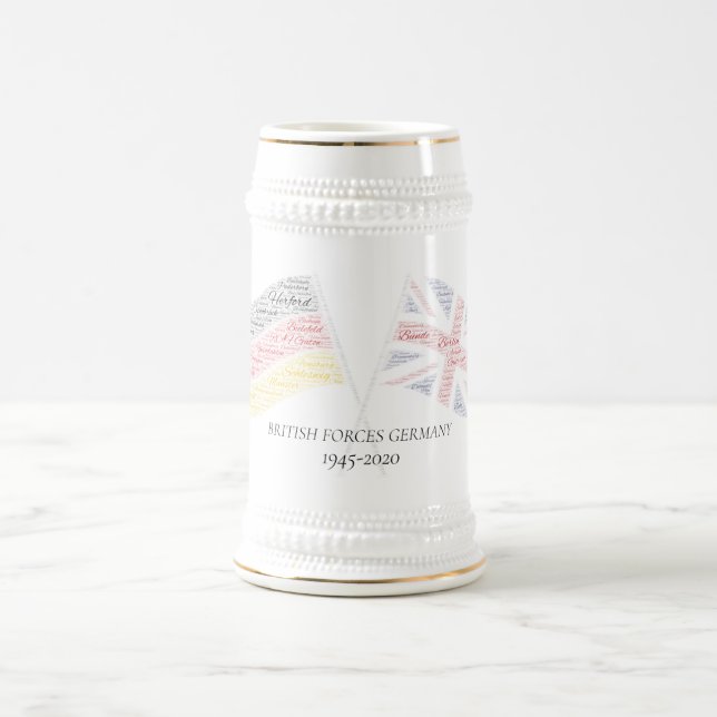 Gedenken an die britische Armee Stein Bierglas (Mittel)