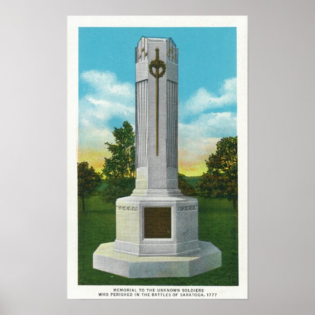 Gedenken an die unbekannte Soldaten-Ansicht Poster (Vorne)